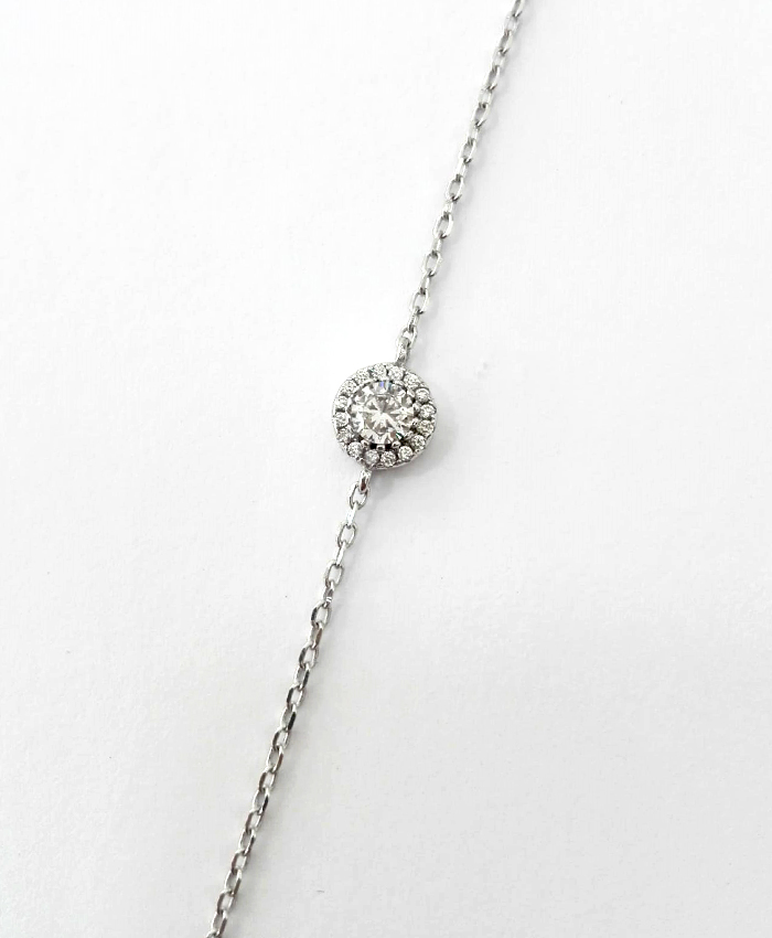 Pulseira Prata C/Zircónia Pulseira Prata C/Zircónia